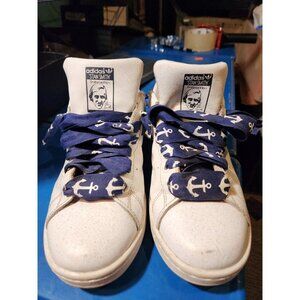 Adidas Stan Smith Men' Size 6.5 White Blue Sneakers Shoes